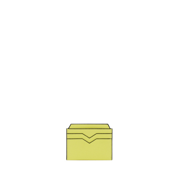 Valextra 4CC Card Case in Citrine Yellow | Cases | Coveti