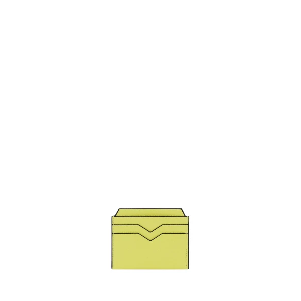 Valextra 4CC Card Case in Citrine Yellow | Cases | Coveti