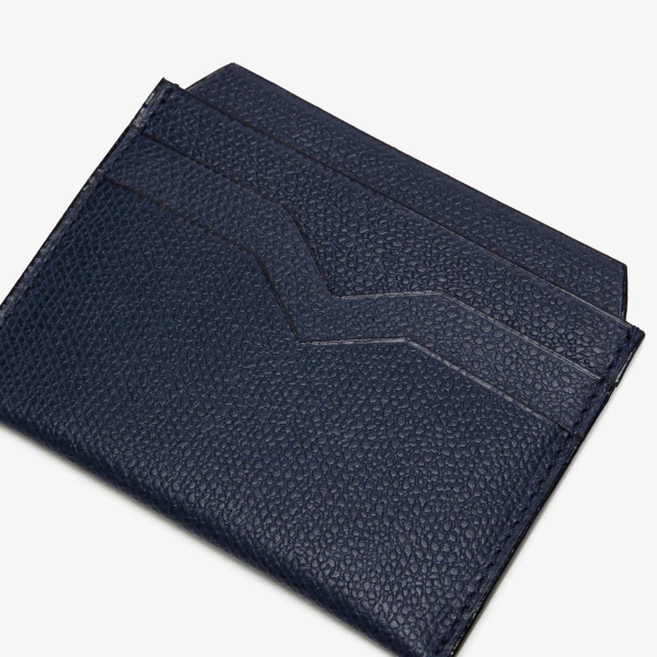 Valextra 4CC Card Case in Dark Blue | Wallets & Purses | Coveti