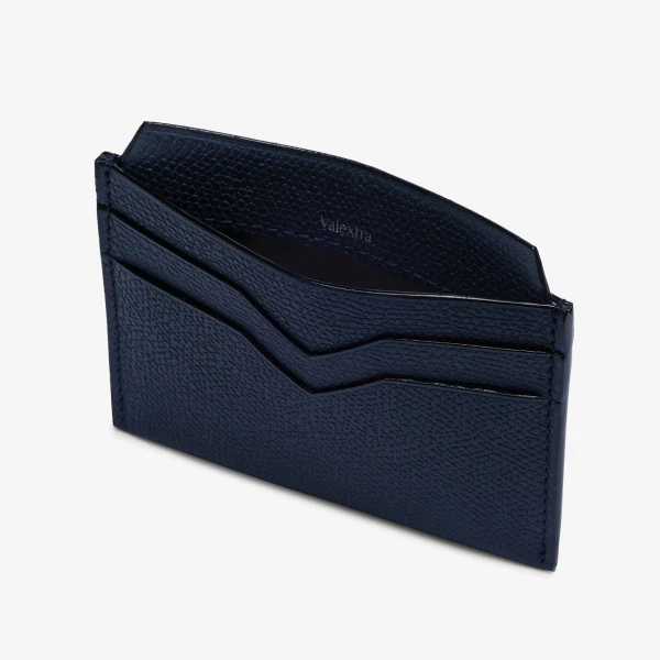 Valextra 4CC Card Case in Dark Blue | Wallets & Purses | Coveti
