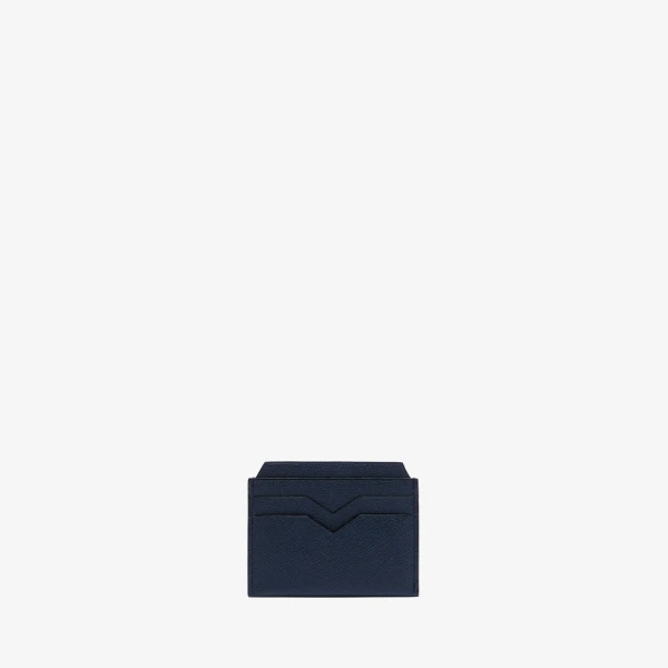 Valextra 4CC Card Case in Dark Blue | Wallets & Purses | Coveti