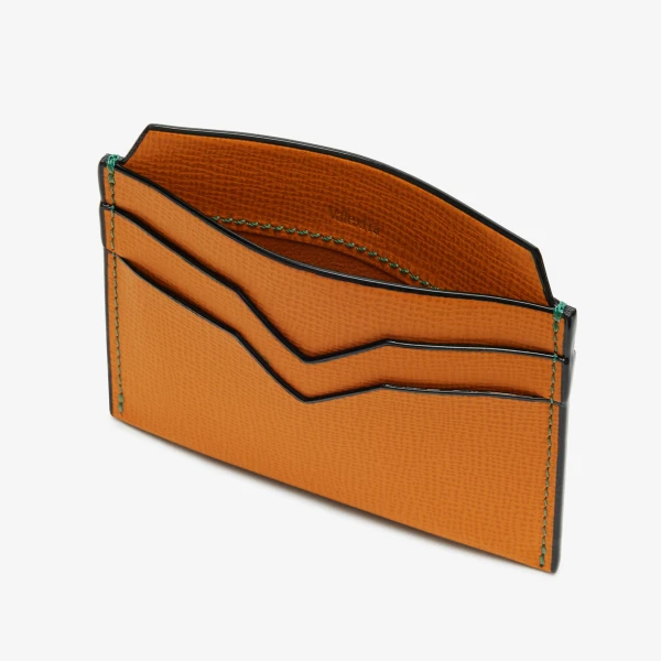 Valextra 4CC Card Case in Havana Brown | Cases | Coveti