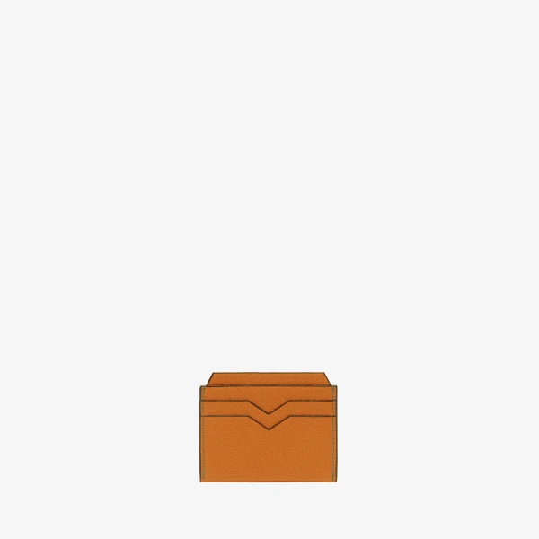 Valextra 4CC Card Case in Havana Brown | Wallets & Purses | Coveti