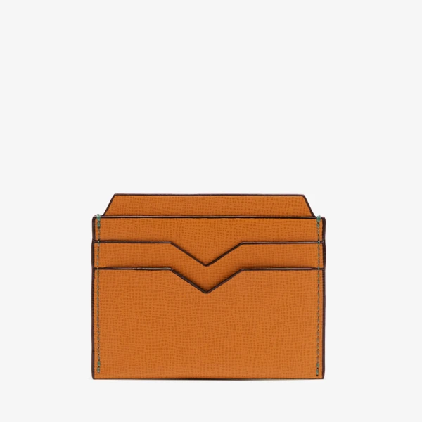 Valextra 4CC Card Case in Havana Brown | Cases | Coveti