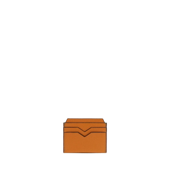 Valextra 4CC Card Case in Havana Brown | Cases | Coveti