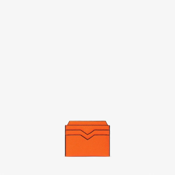 Valextra 4CC Card Case in Lobster Red | Wallets & Purses | Coveti