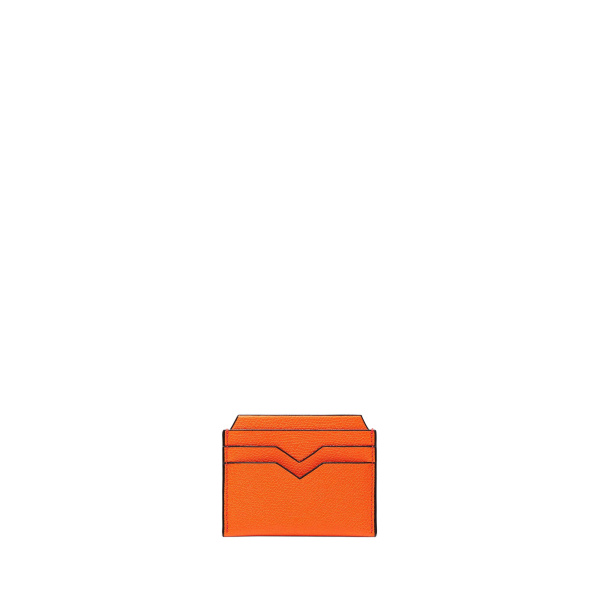Valextra 4CC Card Case in Lobster Red | Wallets & Purses | Coveti