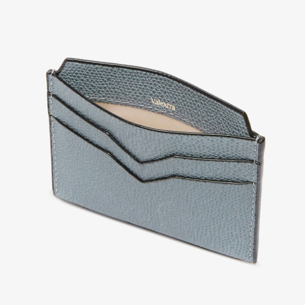 Valextra 4CC Card Case in Niagara Blue | Cases | Coveti