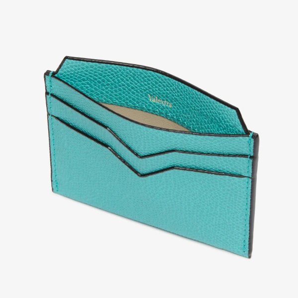 Valextra 4CC Card Case in Ocean Blue | Wallets & Purses | Coveti