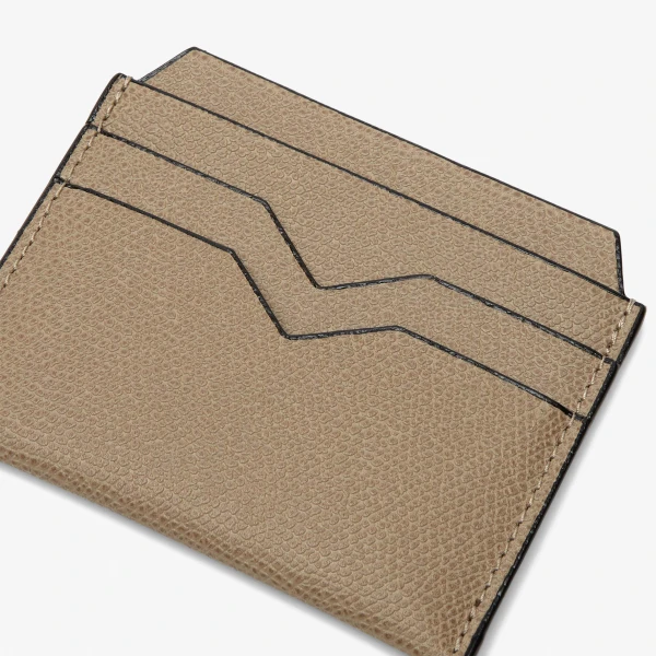 Valextra 4CC Card Case in Oyster Brown | Wallets & Purses | Coveti