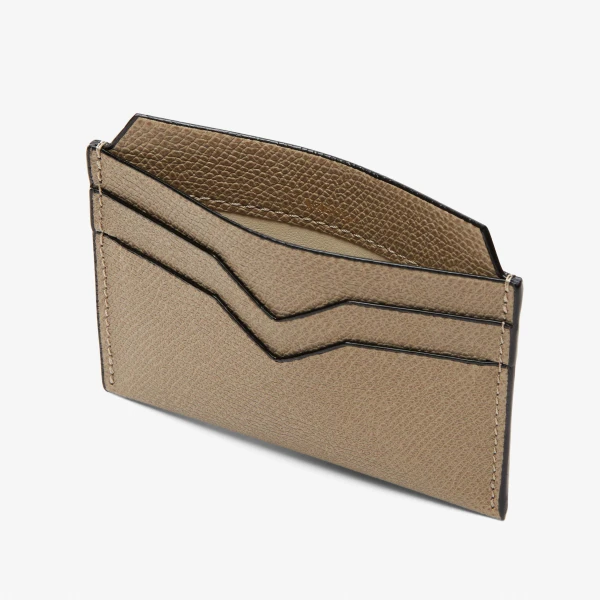 Valextra 4CC Card Case in Oyster Brown | Wallets & Purses | Coveti