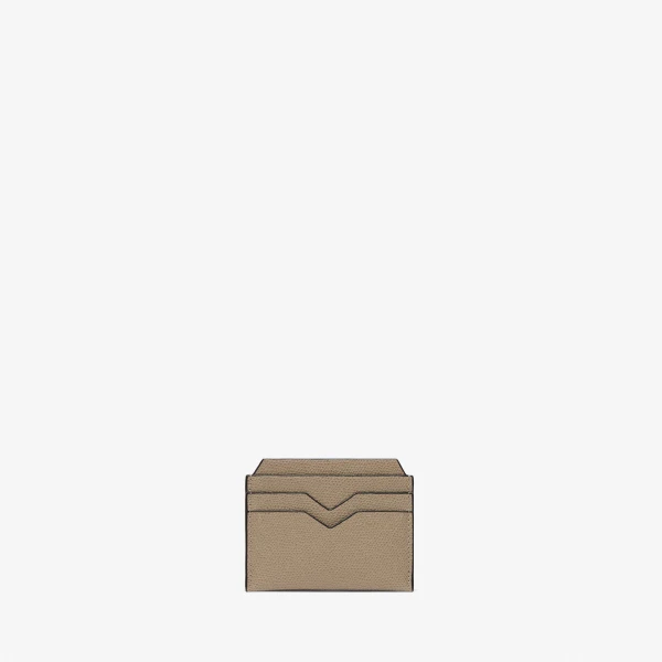 Valextra 4CC Card Case in Oyster Brown | Wallets & Purses | Coveti