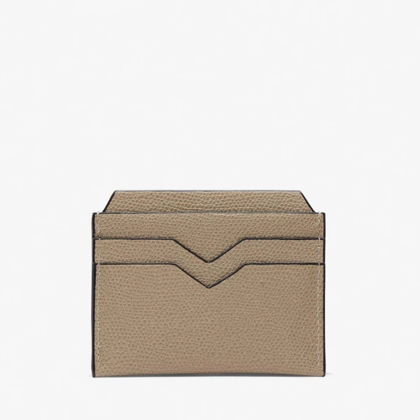 Valextra 4CC Card Case in Oyster Brown | Wallets & Purses | Coveti