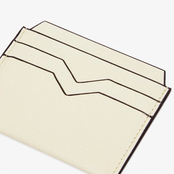 Valextra 4CC Card Case in Pergamena White | Wallets & Purses | Coveti
