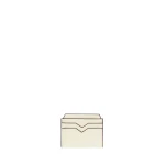 Valextra 4CC Card Case in Pergamena White | Wallets & Purses | Coveti