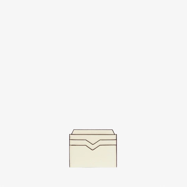 Valextra 4CC Card Case in Pergamena White | Wallets & Purses | Coveti