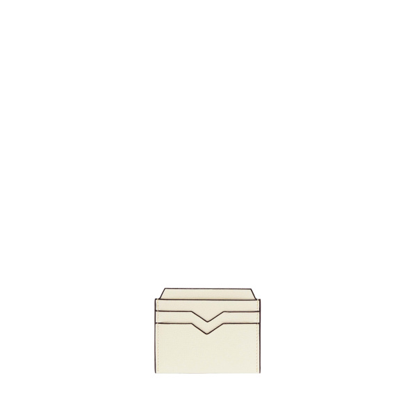 Valextra 4CC Card Case in Pergamena White | Wallets & Purses | Coveti