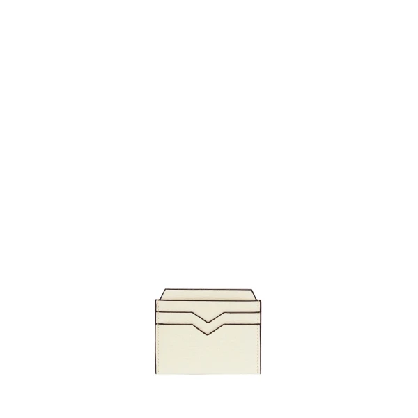 Valextra 4CC Card Case in Pergamena White | Wallets & Purses | Coveti