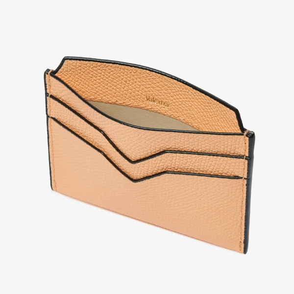 Valextra 4CC Card Case in Sunset Orange | Wallets & Purses | Coveti