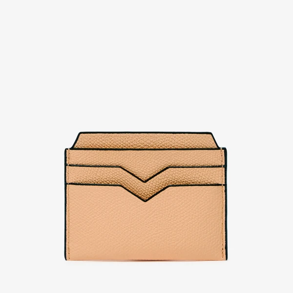 Valextra 4CC Card Case in Sunset Orange | Wallets & Purses | Coveti