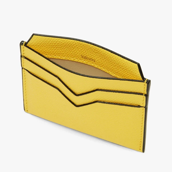 Valextra 4CC Card Case in Yellow | Wallets & Purses | Coveti