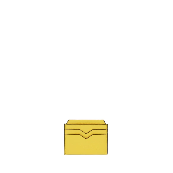 Valextra 4CC Card Case in Yellow | Wallets & Purses | Coveti