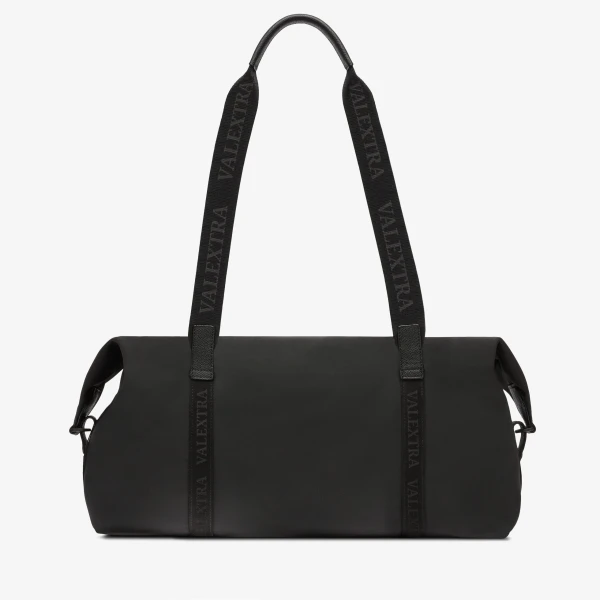Valextra Assoluto Duffle Bag in Black | Men Bags | Coveti