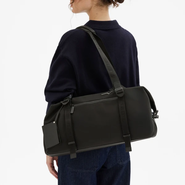 Valextra Assoluto Duffle Bag in Black | Men Bags | Coveti