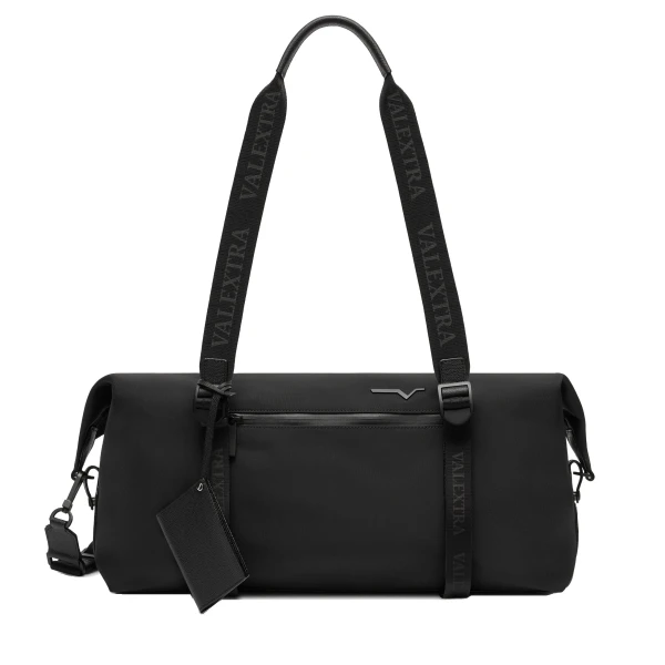 Valextra Assoluto Duffle Bag in Black | Men Bags | Coveti