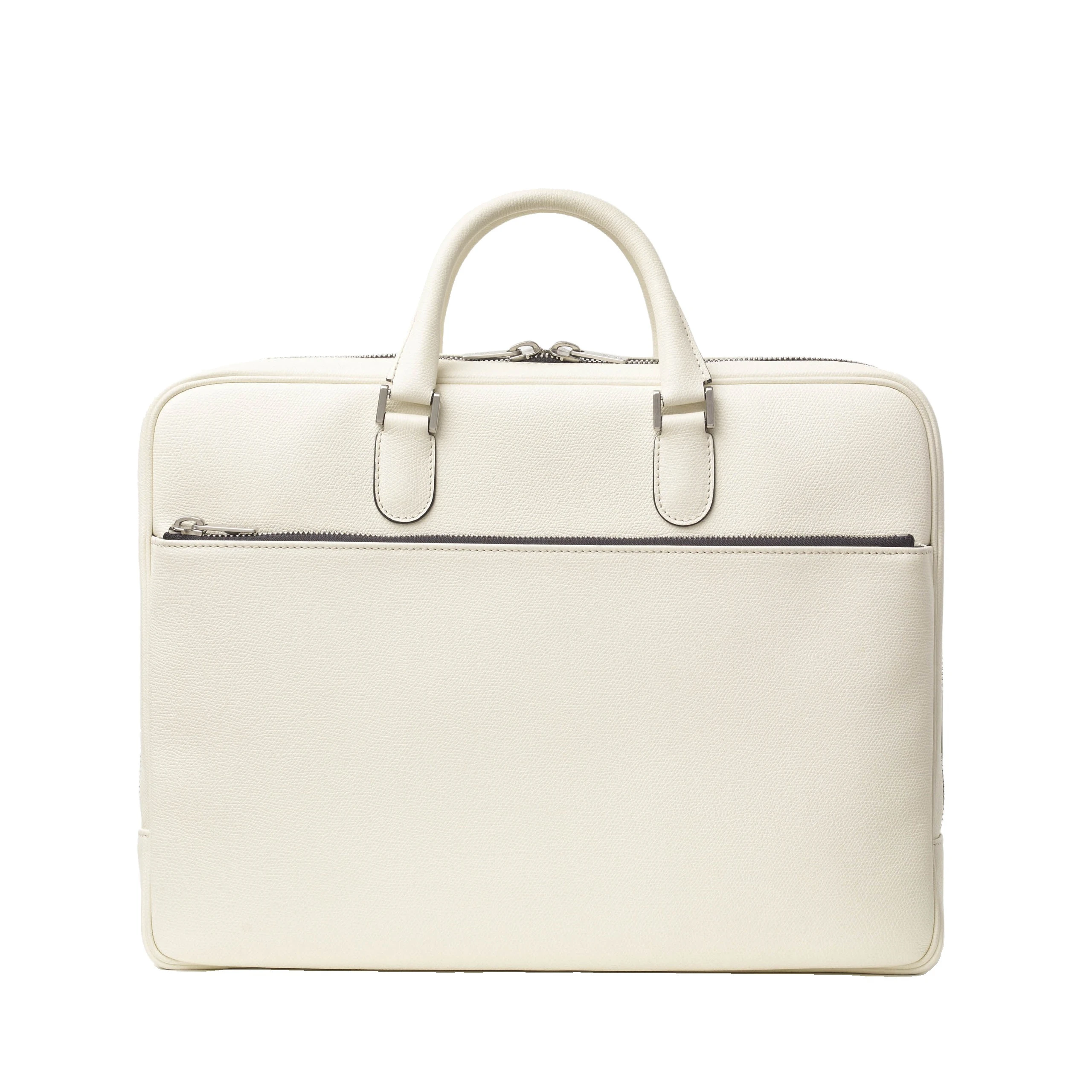 Valextra Avietta Briefcase with Zip 24H in Pergamena White Valextra Avietta Briefcase with Zip 24H in Pergamena White | Totes & Top-Handle Bags | Coveti