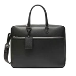 Valextra Avietta Travel Bag Two Chambers in Black | Totes & Top-Handle Bags | Coveti