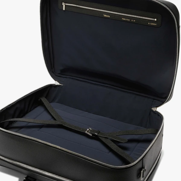 Valextra Avietta Travel Bag Two Chambers in Black | Totes & Top-Handle Bags | Coveti
