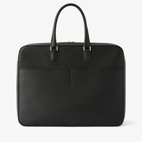 Valextra Avietta Travel Bag Two Chambers in Black | Men Bags | Coveti