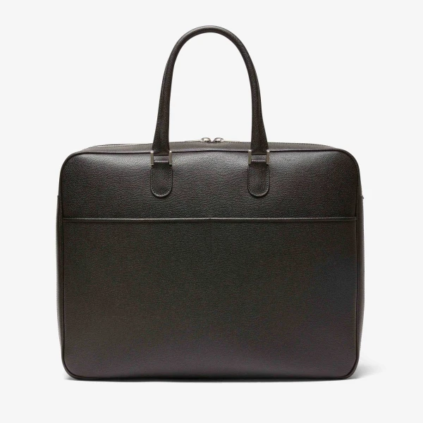 Valextra Avietta Travel Bag Two Chambers in Black | Totes & Top-Handle Bags | Coveti