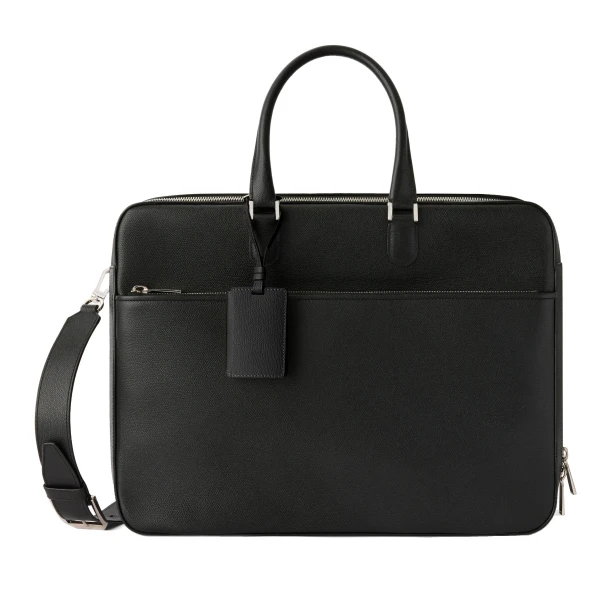 Valextra Avietta Travel Bag Two Chambers in Black | Men Bags | Coveti