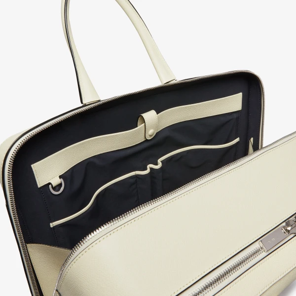 Valextra Avietta Travel Bag Two Chambers in Pergamena White | Men Bags | Coveti