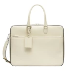 Valextra Avietta Travel Bag Two Chambers in Pergamena White | Men Bags | Coveti