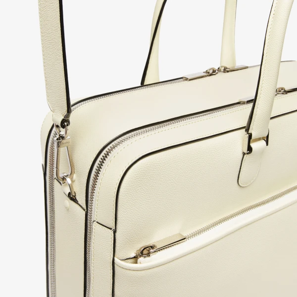 Valextra Avietta Travel Bag Two Chambers in Pergamena White | Men Bags | Coveti