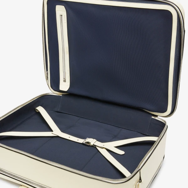 Valextra Avietta Travel Bag Two Chambers in Pergamena White | Men Bags | Coveti
