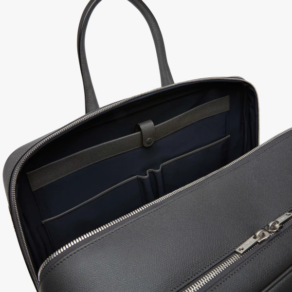 Valextra Avietta Travel Bag Two Chambers in Smokey Grey | Totes & Top-Handle Bags | Coveti
