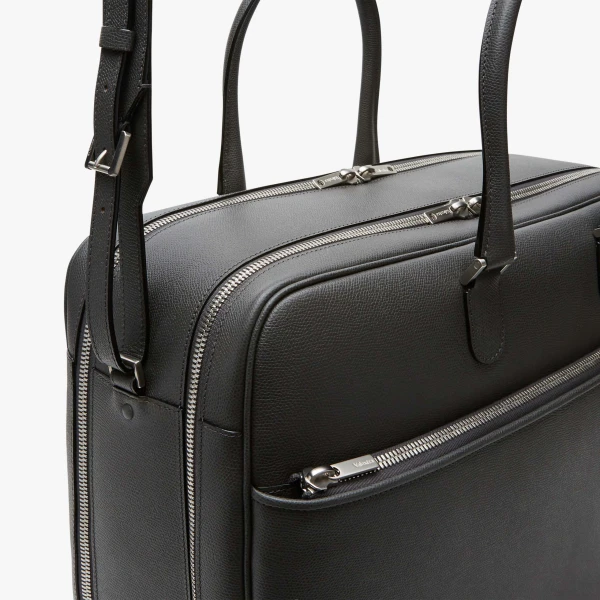 Valextra Avietta Travel Bag Two Chambers in Smokey Grey | Totes & Top-Handle Bags | Coveti