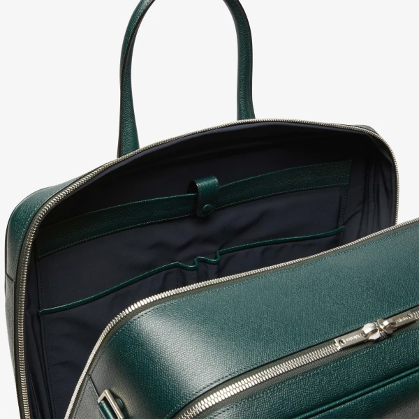 Valextra Avietta Travel Bag Two Chambers in Valextra Green | Totes & Top-Handle Bags | Coveti