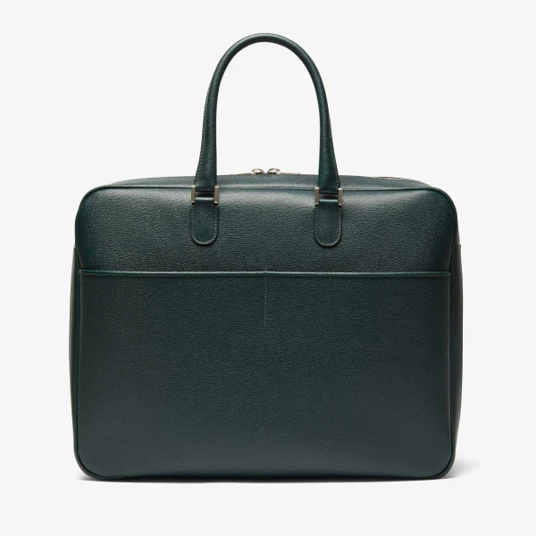 Valextra Avietta Travel Bag Two Chambers in Valextra Green | Totes & Top-Handle Bags | Coveti