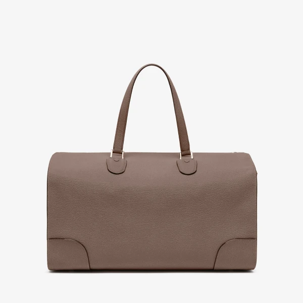 Valextra Babila Boston Travel Bag in Sahara Brown | Totes & Top-Handle Bags | Coveti
