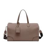 Valextra Babila Boston Travel Bag in Sahara Brown | Women | Coveti