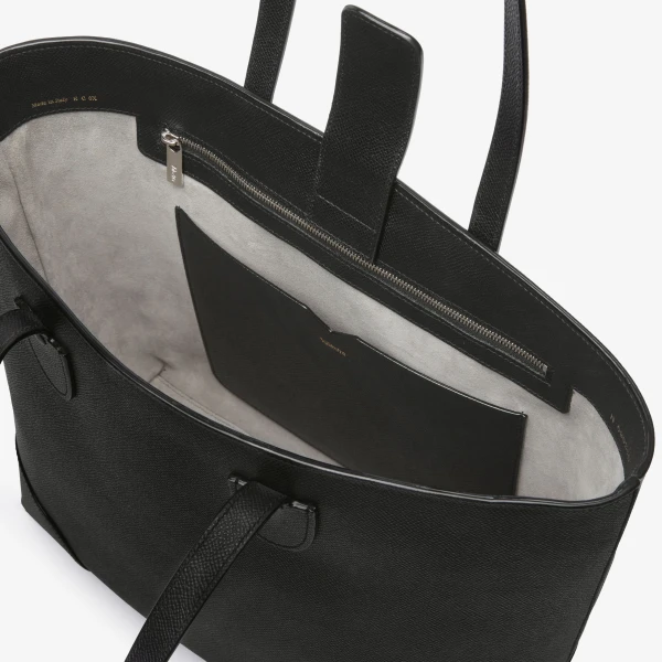 Valextra Babila Tote Medium Bag in Black | Men Bags | Coveti