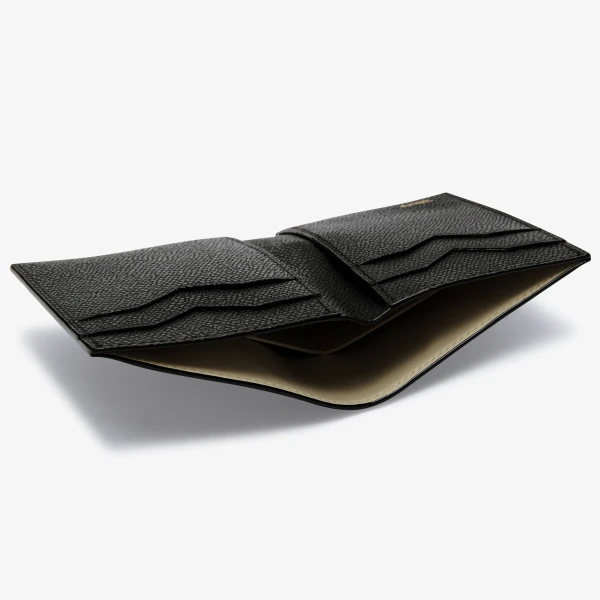 Valextra Bifold Wallet 4CC in Black | Wallets & Purses | Coveti