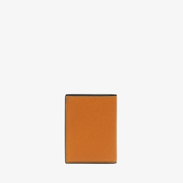 Valextra Bifold Wallet 4CC in Havana Brown | Wallets & Purses | Coveti