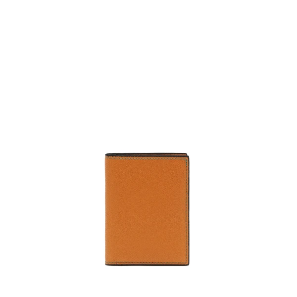 Valextra Bifold Wallet 4CC in Havana Brown | Wallets & Purses | Coveti