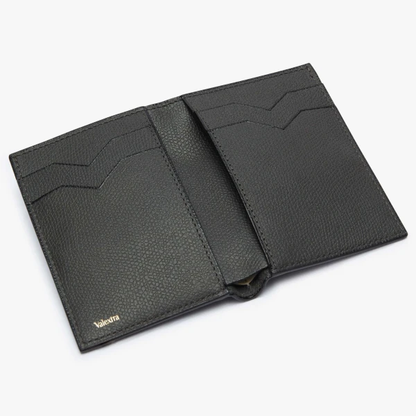 Valextra Bifold Wallet 4CC in Smokey Grey | Wallets & Purses | Coveti
